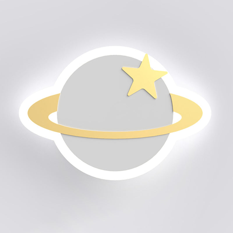 Metal Wall Sconce Lighting Kids Style LED Wall Mounted Lighting