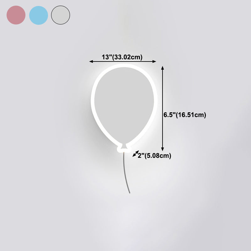 Metal Wall Sconce Lighting Kids Style LED Wall Mounted Lighting