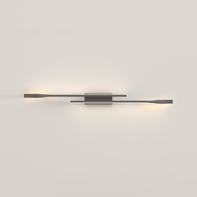 Contemporary Metal Wall Light Straight LED Wall Sconce for Living Room