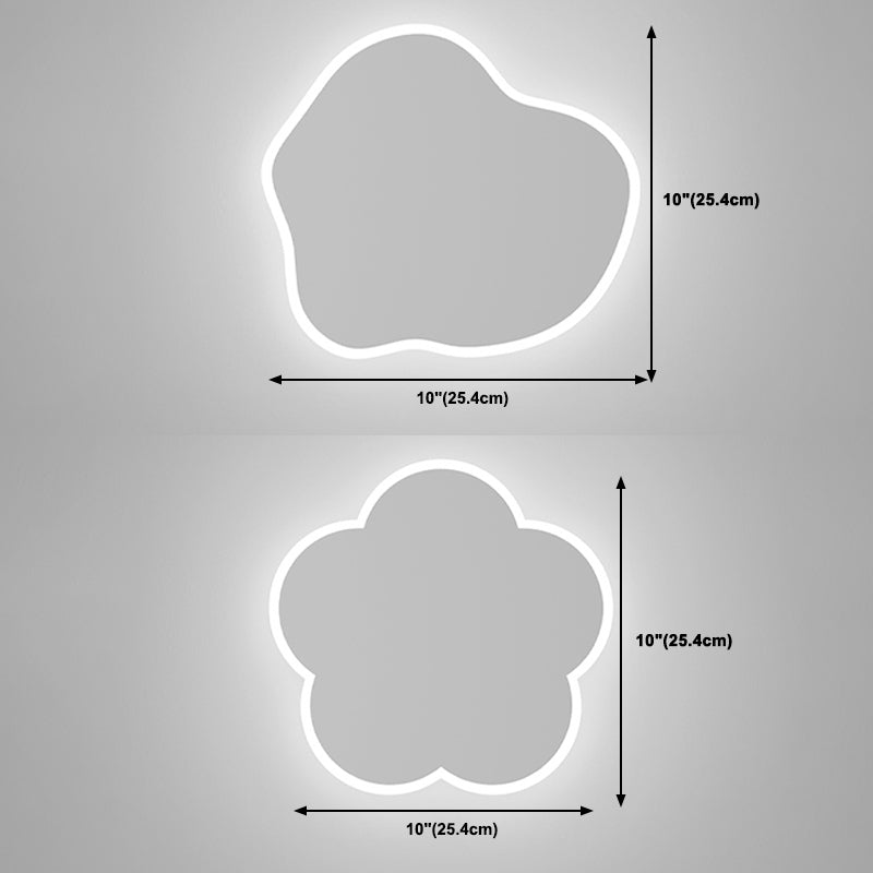 1-Light Wall Mount Light Modern Style LED Wall Sconce Light with Acrylic Shade for Bedroom