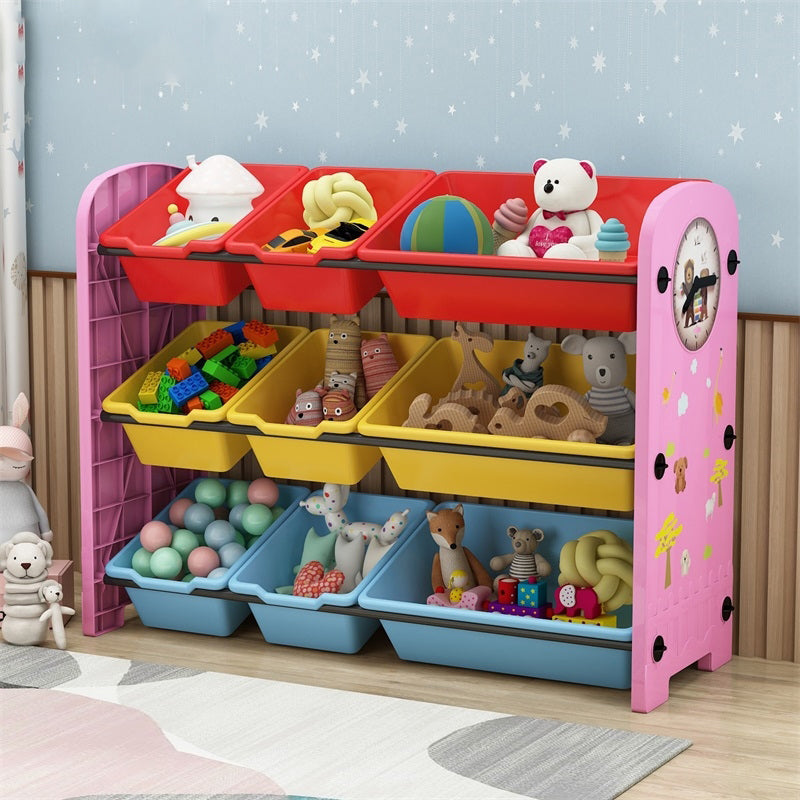 Contemporary Plastic Bookcase Closed Back Bookcase for Living Room