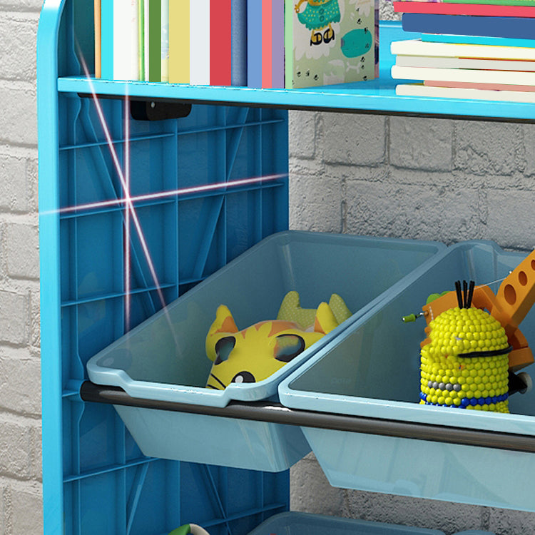 Contemporary Plastic Bookcase Closed Back Bookcase for Living Room