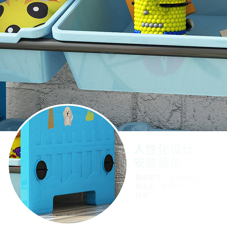 Contemporary Plastic Bookcase Closed Back Bookcase for Living Room