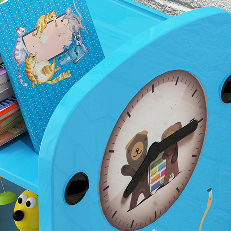 Contemporary Plastic Bookcase Closed Back Bookcase for Living Room