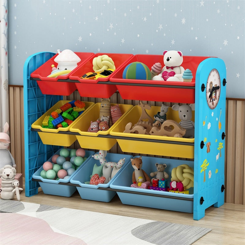 Contemporary Plastic Bookcase Closed Back Bookcase for Living Room