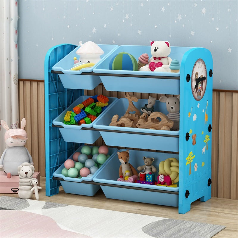 Contemporary Plastic Bookcase Closed Back Bookcase for Living Room