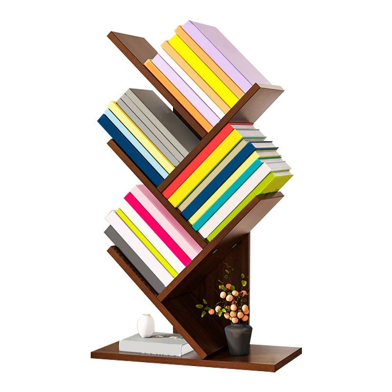 Modern Manufactured Wood Bookcase Open Bookshelf for Living Room