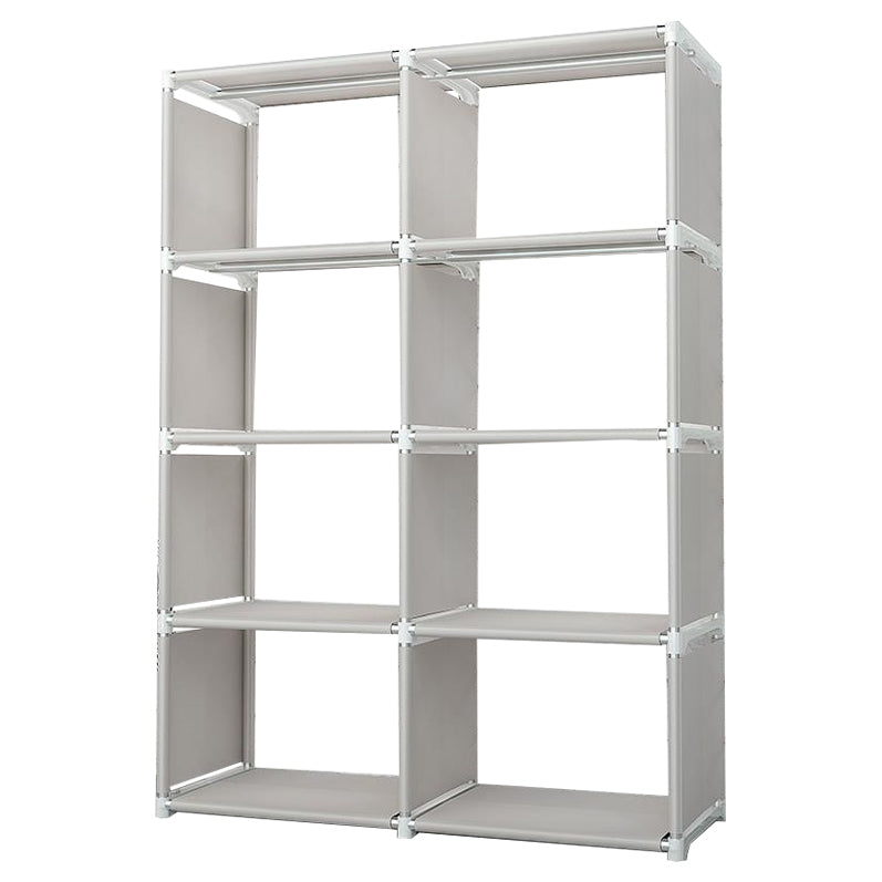 Contemporary Style Plastic Bookshelf Open Bookcase for Living Room