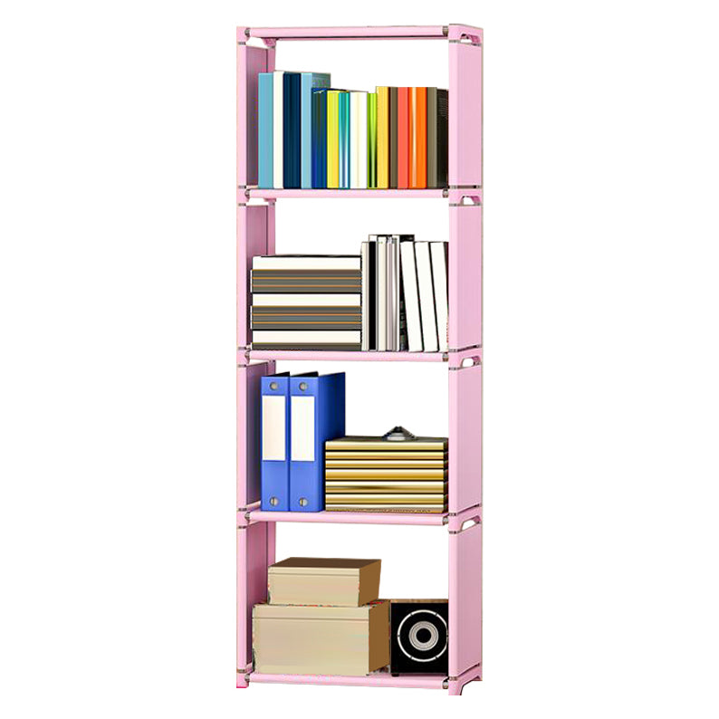 Contemporary Style Plastic Bookshelf Open Bookcase for Living Room