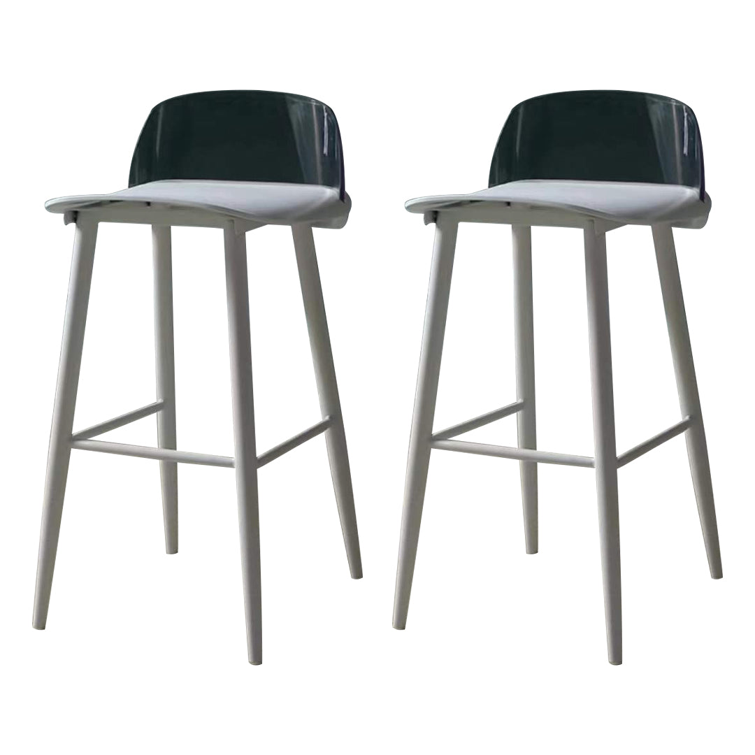 Contemporary Bar-stool Plastic Counter Bar Stool with Plastic Legs