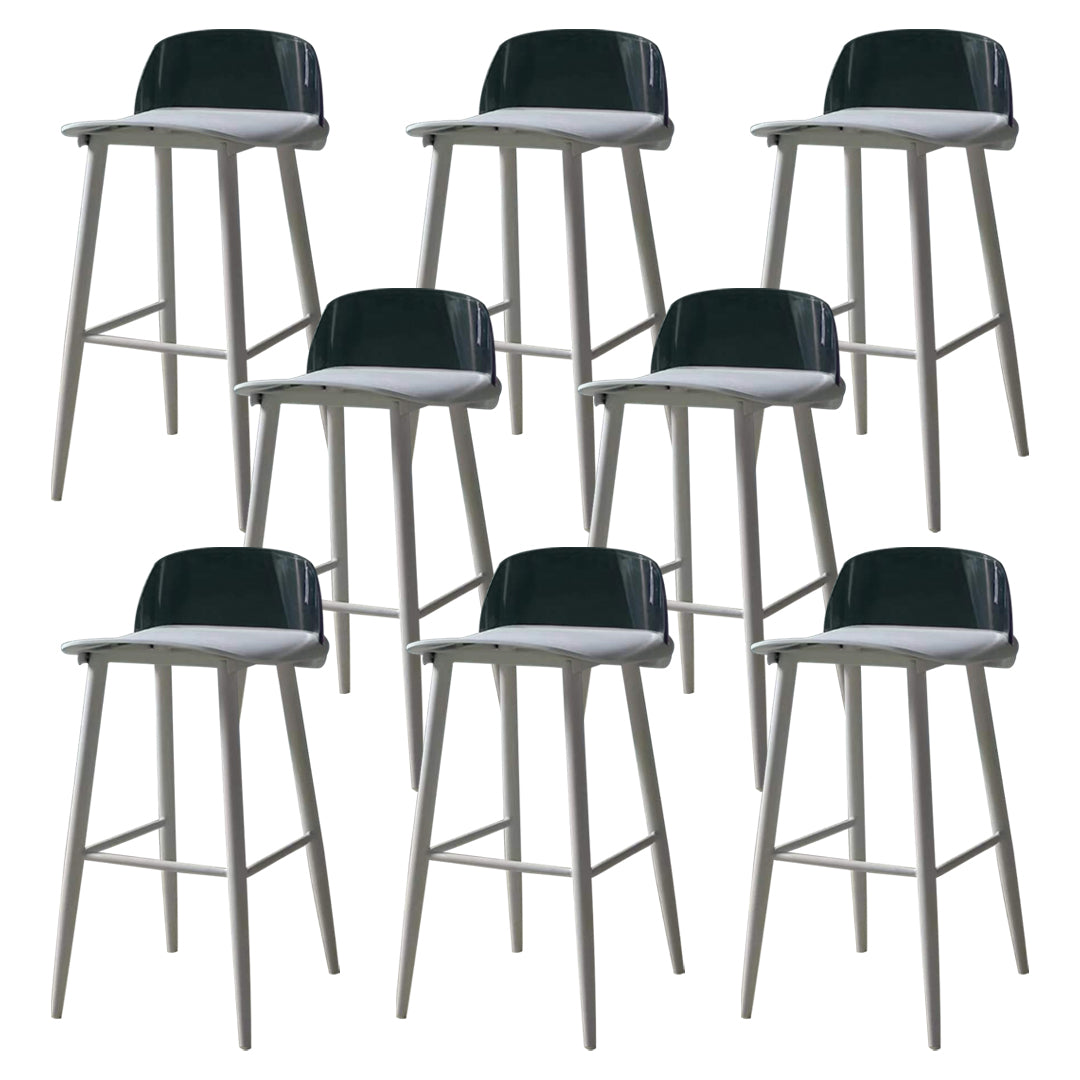 Contemporary Bar-stool Plastic Counter Bar Stool with Plastic Legs
