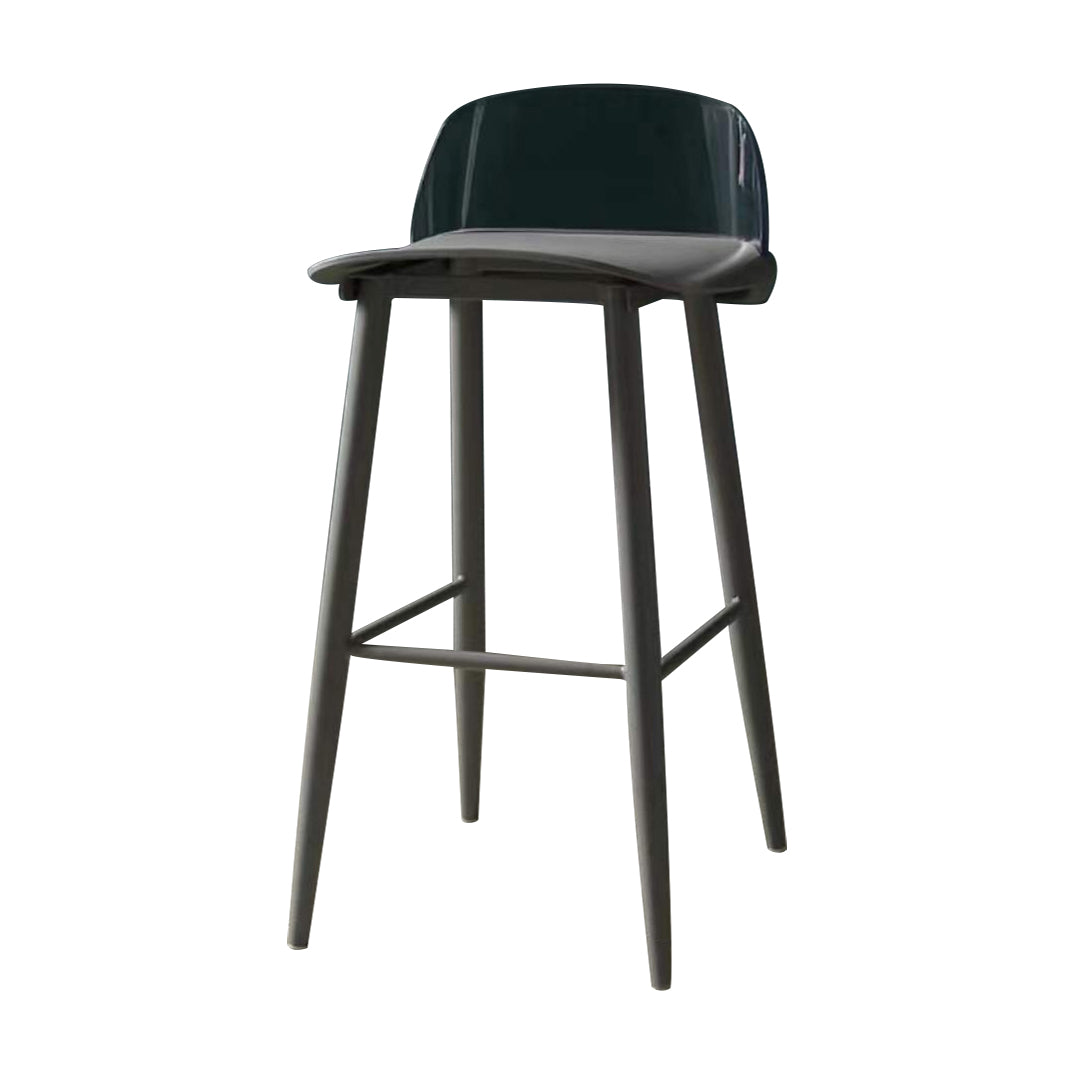 Contemporary Bar-stool Plastic Counter Bar Stool with Plastic Legs