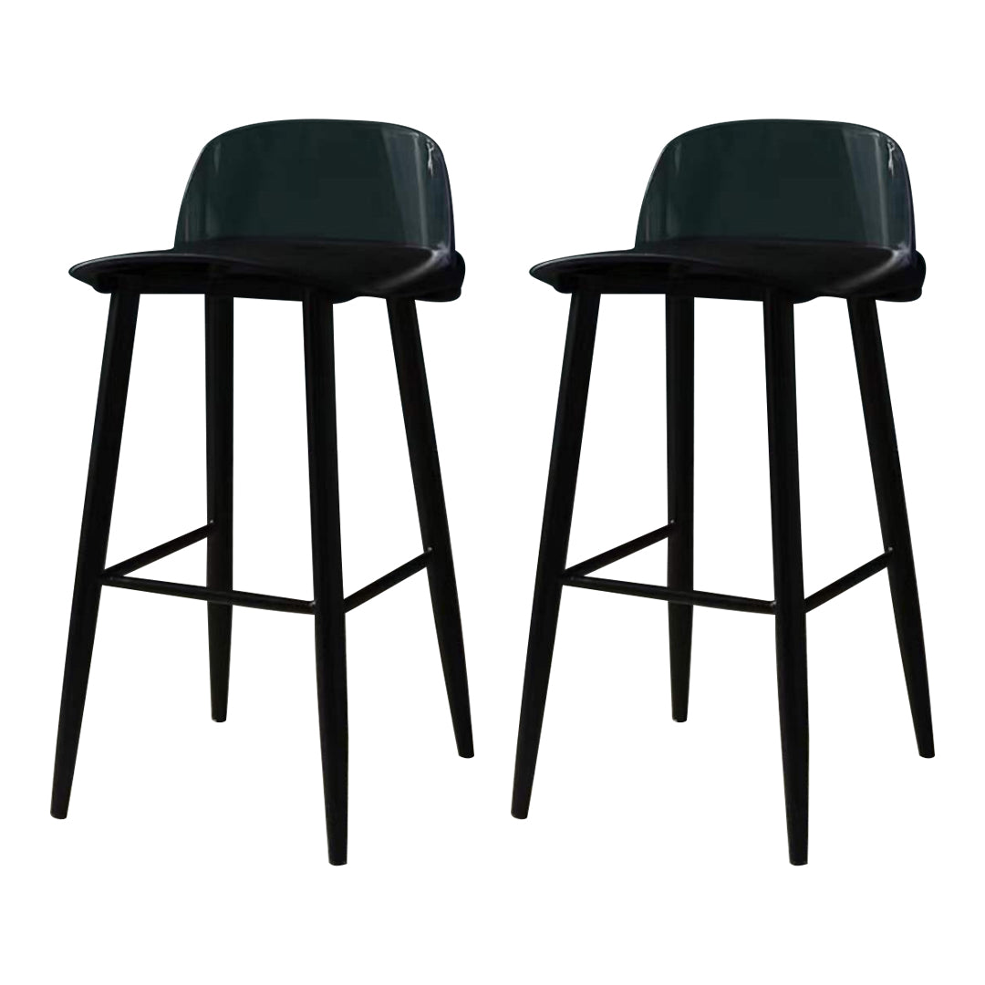 Contemporary Bar-stool Plastic Counter Bar Stool with Plastic Legs
