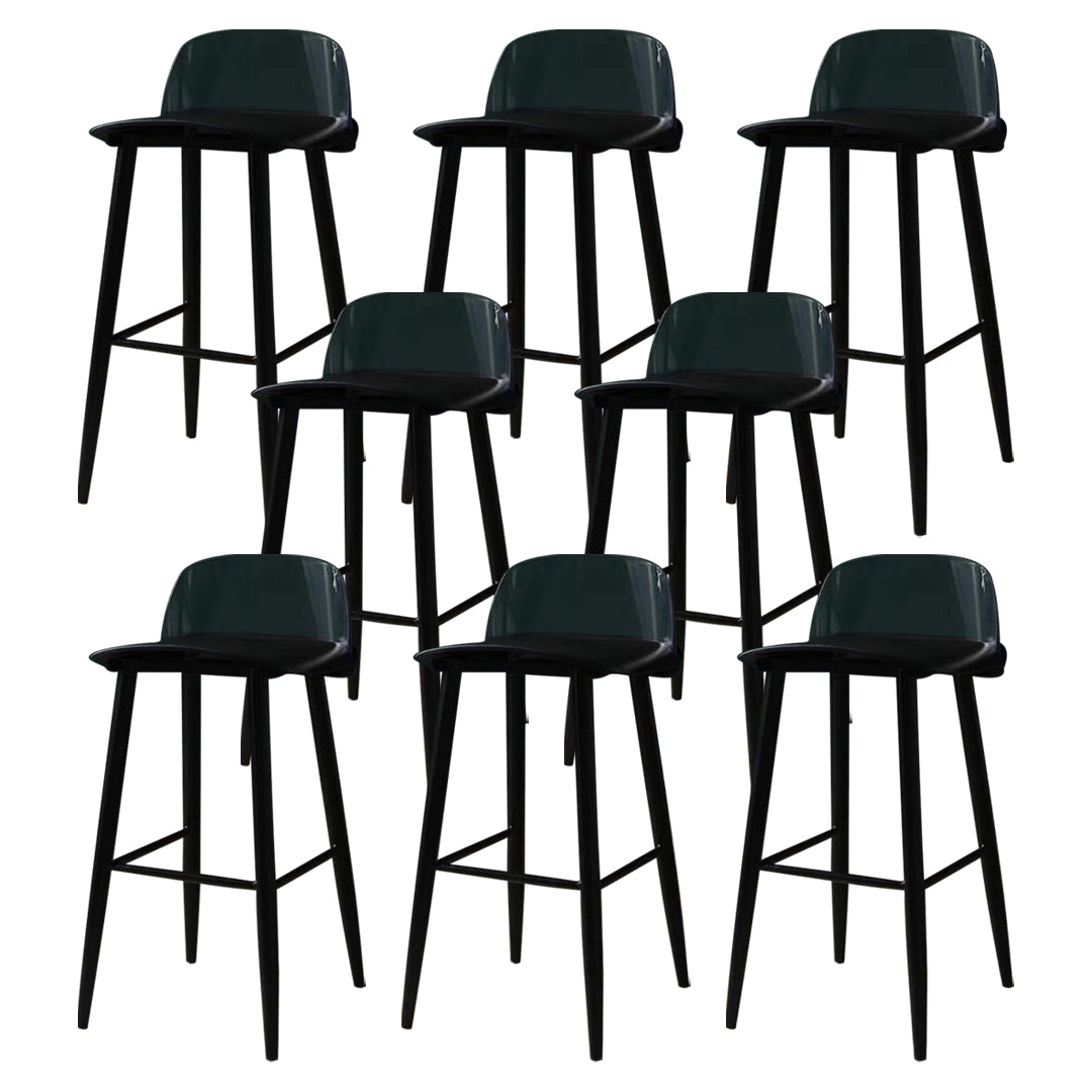 Contemporary Bar-stool Plastic Counter Bar Stool with Plastic Legs