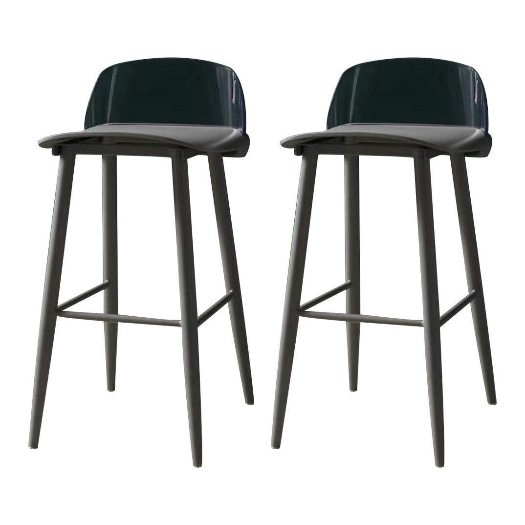 Contemporary Bar-stool Plastic Counter Bar Stool with Plastic Legs