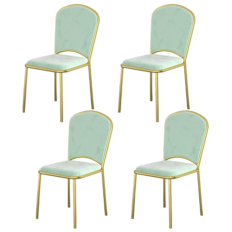 Glam Rectangle Dining Table Set 1/4/5/7 Pieces Dinette Set with White Sintered Stone Top