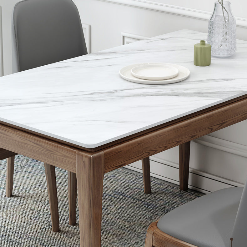 Midcentury Style Dining Room Collection Stone 4 Legs Dining Site Table