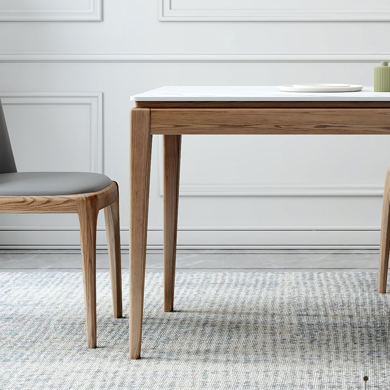 Midcentury Style Dining Room Collection Stone 4 Legs Dining Site Table