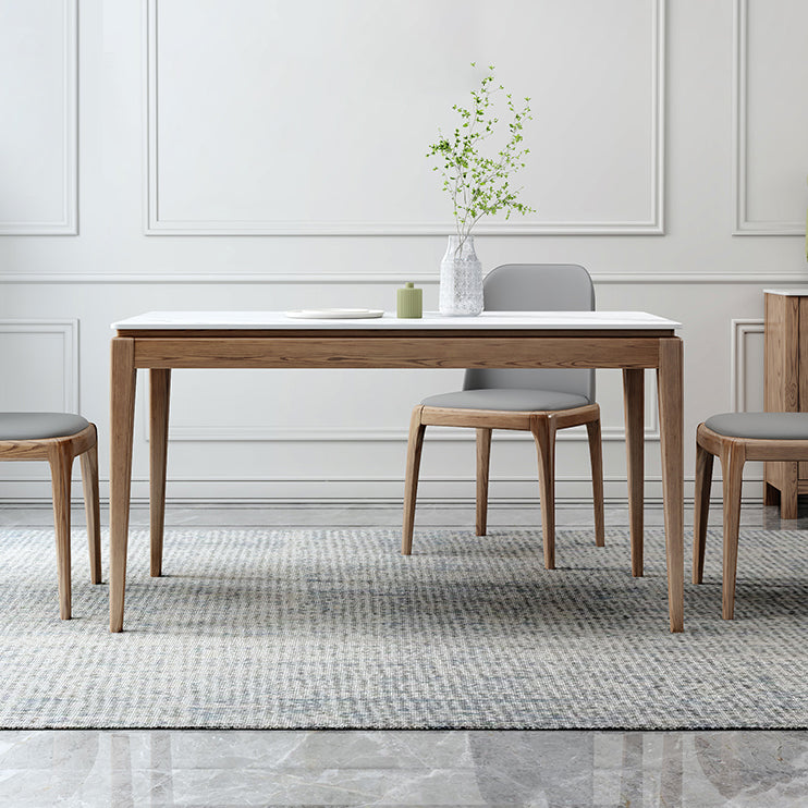 Midcentury Style Dining Room Collection Stone 4 Legs Dining Site Table