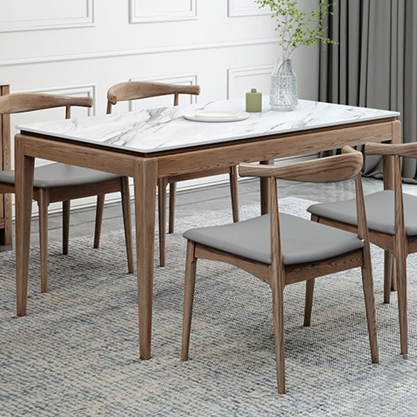 Midcentury Style Dining Room Collection Stone 4 Legs Dining Site Table