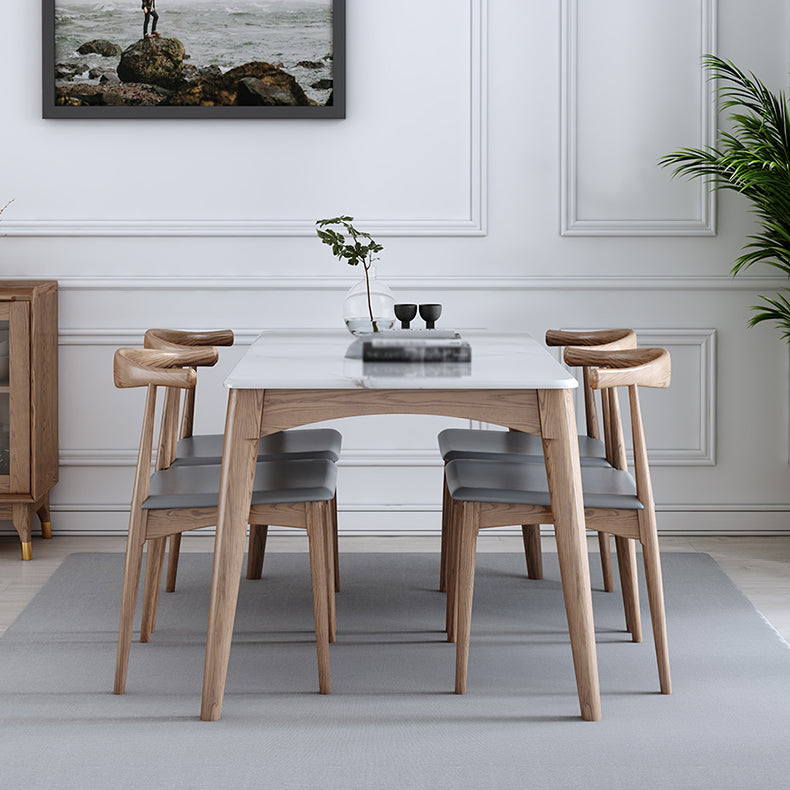 Midcentury Style Dining Room Collection Marble 4 Legs Dining Site Table