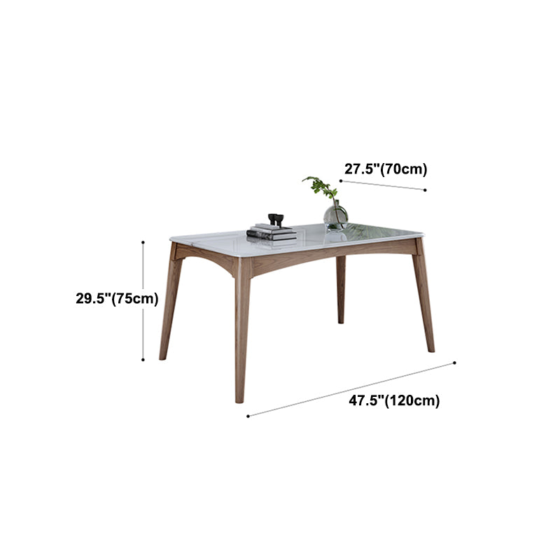 Midcentury Style Dining Room Collection Marble 4 Legs Dining Site Table