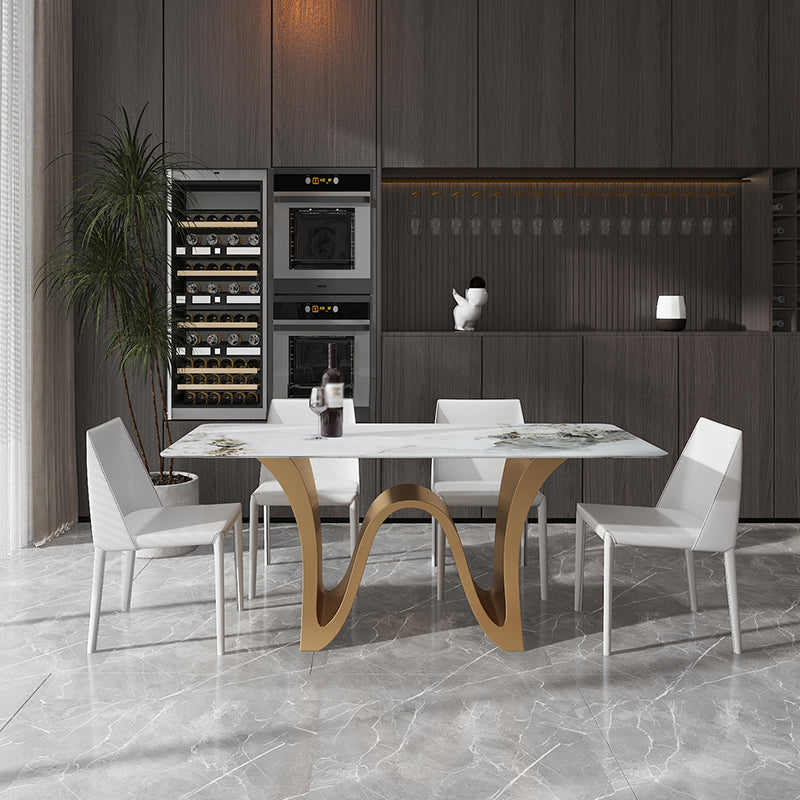Modern Style Dining Table Sintered Stone Table for Dining Room