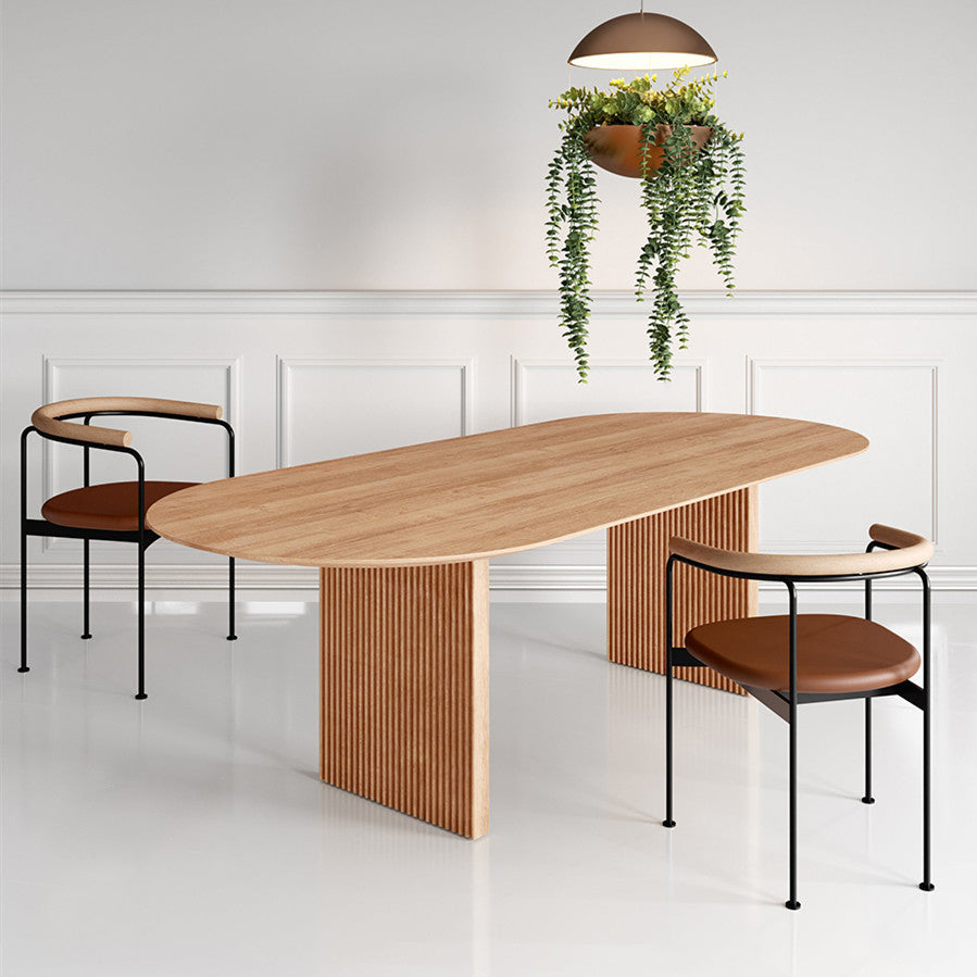Pine Solid Wood Dining Table Contemporary Dinner Table for Home Kitchen