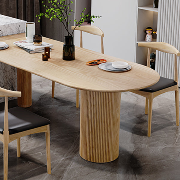 Solid Wood Dining Table Contemporary Dinner Table for Home Kitchen
