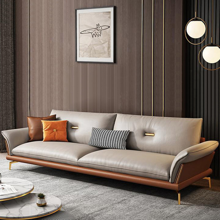 Modern Cushions Sofa 37.40" D x 34.64" H Flared Arm Sofa for Living Room