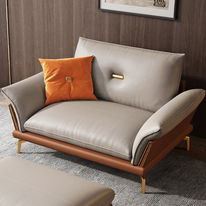 Modern Cushions Sofa 37.40" D x 34.64" H Flared Arm Sofa for Living Room