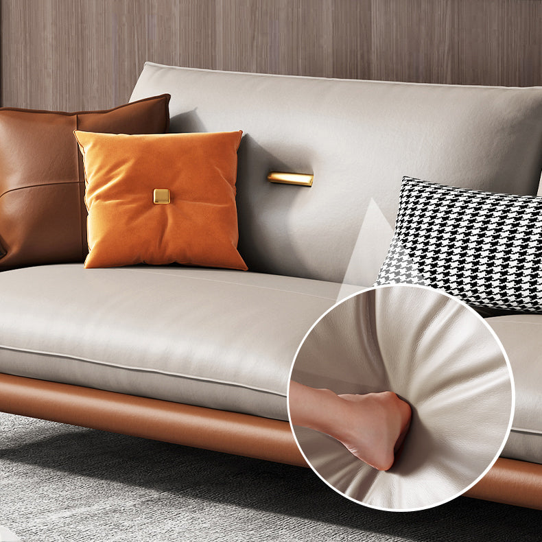 Modern Cushions Sofa 37.40" D x 34.64" H Flared Arm Sofa for Living Room