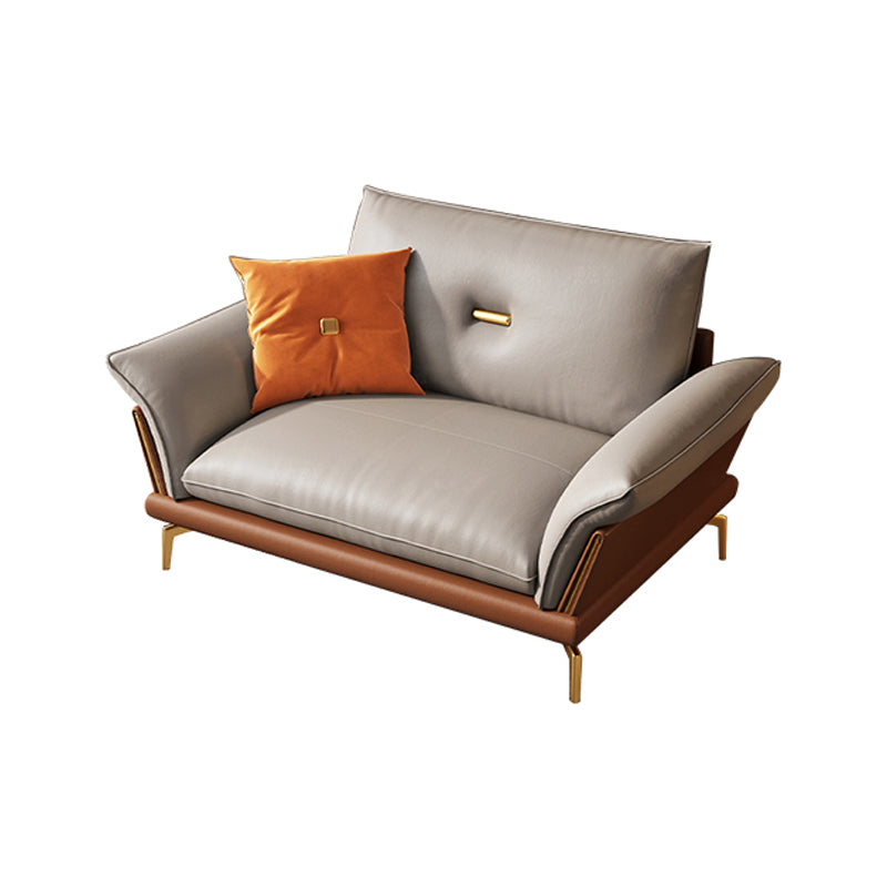 Modern Cushions Sofa 37.40" D x 34.64" H Flared Arm Sofa for Living Room