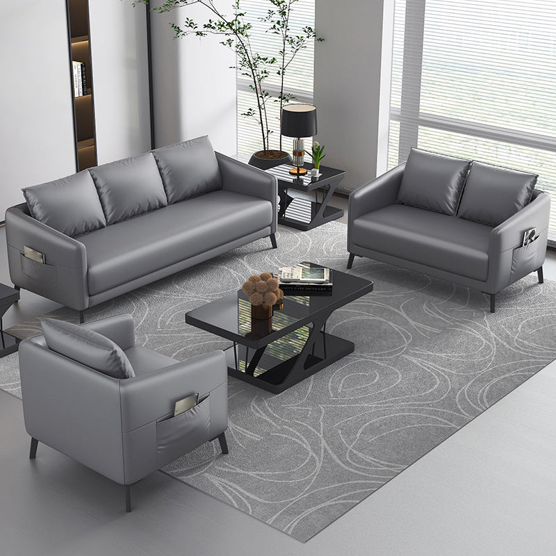 Modern Tuxedo Arm Sofa 27.55" D x24.80" H Sofa for Living Room