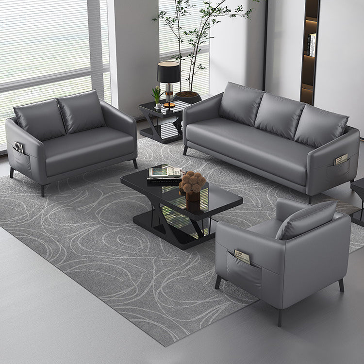 Modern Tuxedo Arm Sofa 27.55" D x24.80" H Sofa for Living Room