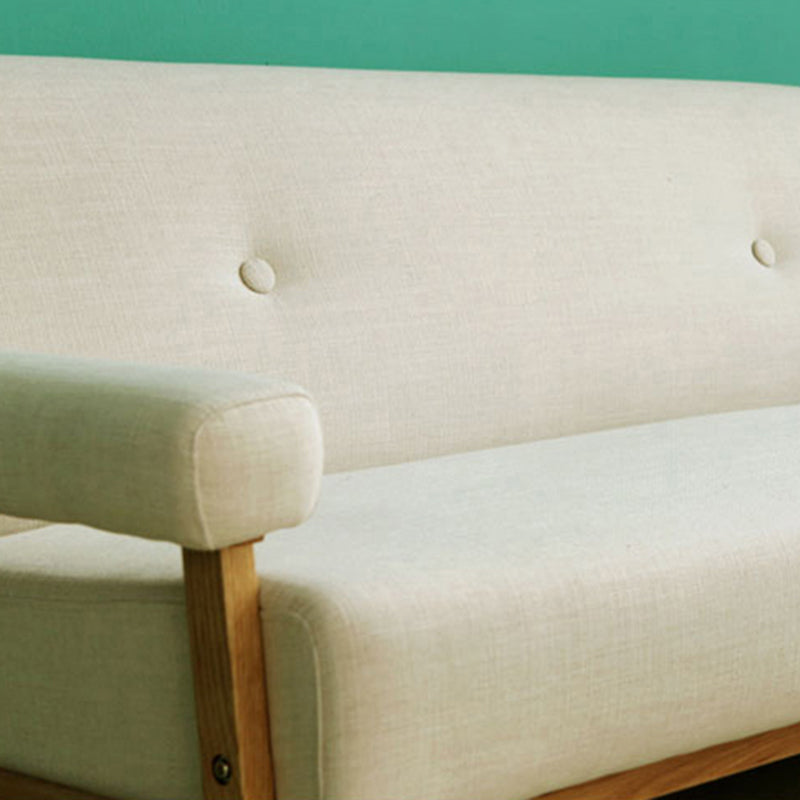 Standard Pillow Top Arm Sofa Linen Contemporary Sofa for Living Room