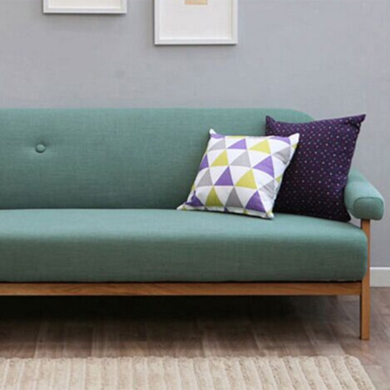 Standard Pillow Top Arm Sofa Linen Contemporary Sofa for Living Room
