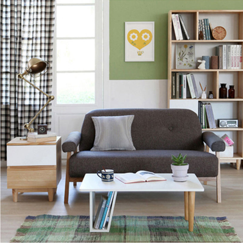 Standard Pillow Top Arm Sofa Linen Contemporary Sofa for Living Room