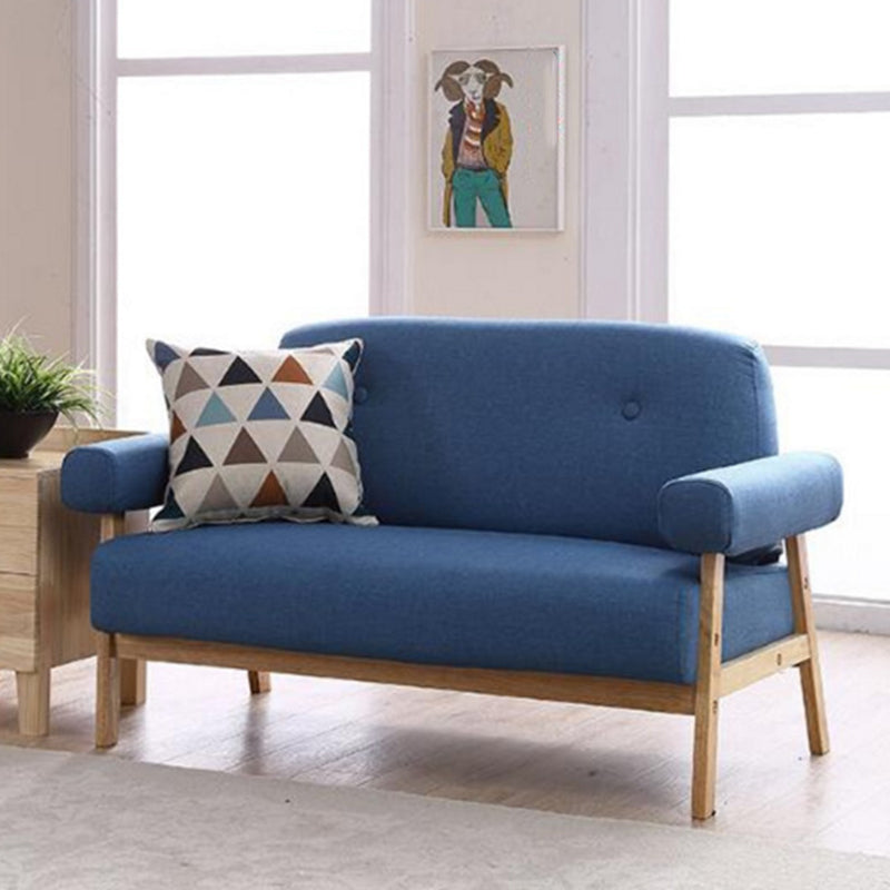 Standard Pillow Top Arm Sofa Linen Contemporary Sofa for Living Room