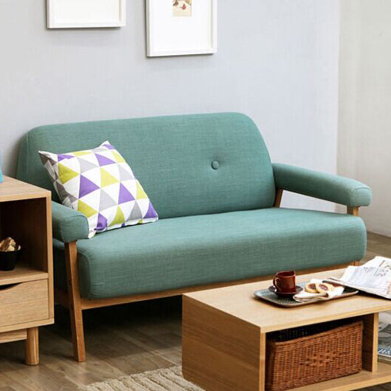 Standard Pillow Top Arm Sofa Linen Contemporary Sofa for Living Room