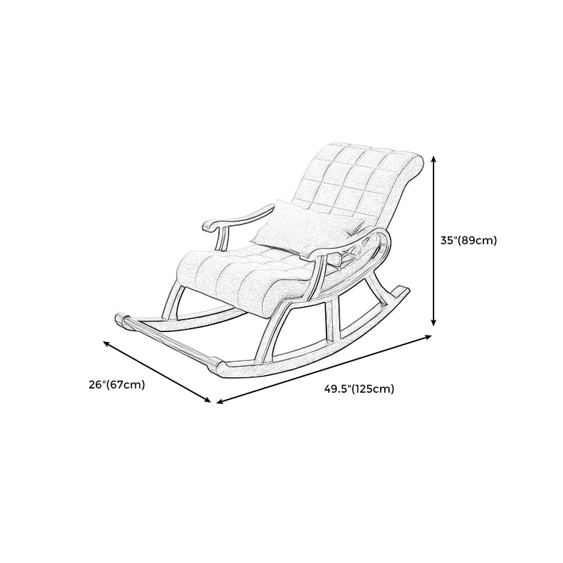 Linen Accent Chair 26.3" L x49.2"W x35"H Arms Included Chair