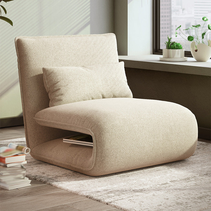 Linen Convertible Chair 25.6"L x 25.6"W Chair for Living Room and Bedroom