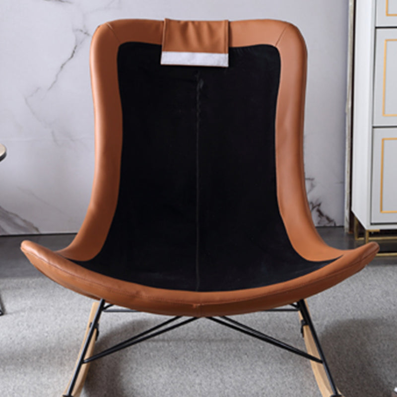 Armless Accent Chair 37.40" L x 37.40" W x 35.43" H Tufted Back Lounge Chair