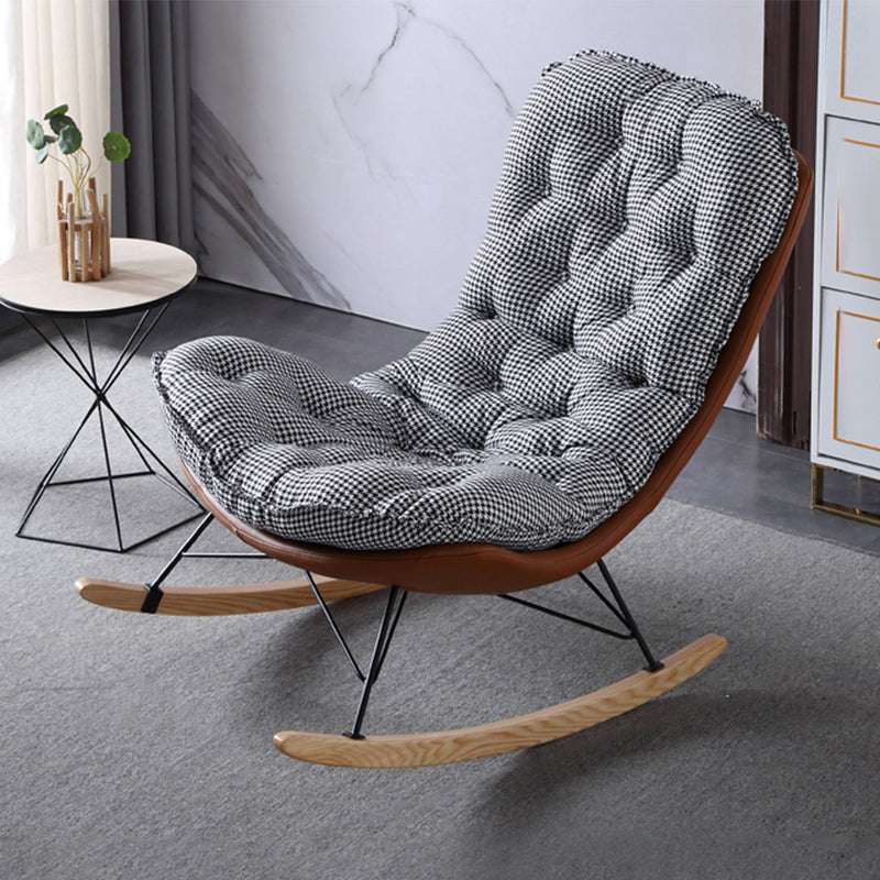 Armless Accent Chair 37.40" L x 37.40" W x 35.43" H Tufted Back Lounge Chair