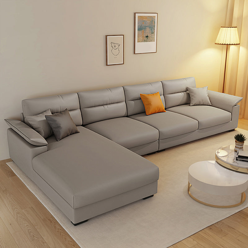 Contemporary L-Shape Sofa Furniture Sectionals for Four People