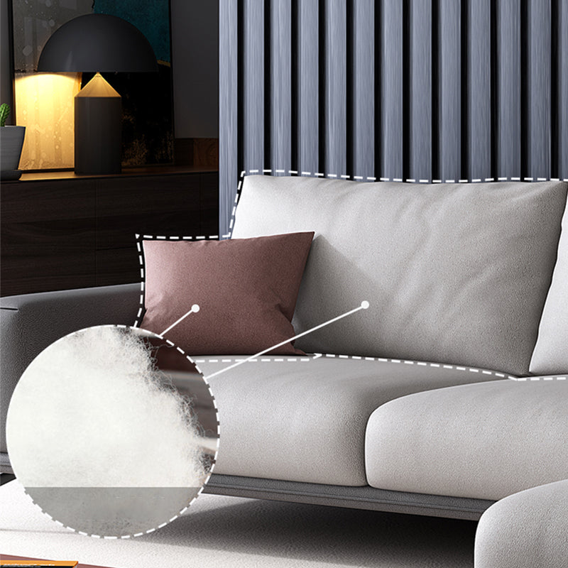 Faux Leather Sectionals/Sofa with Square Arm for Living Room