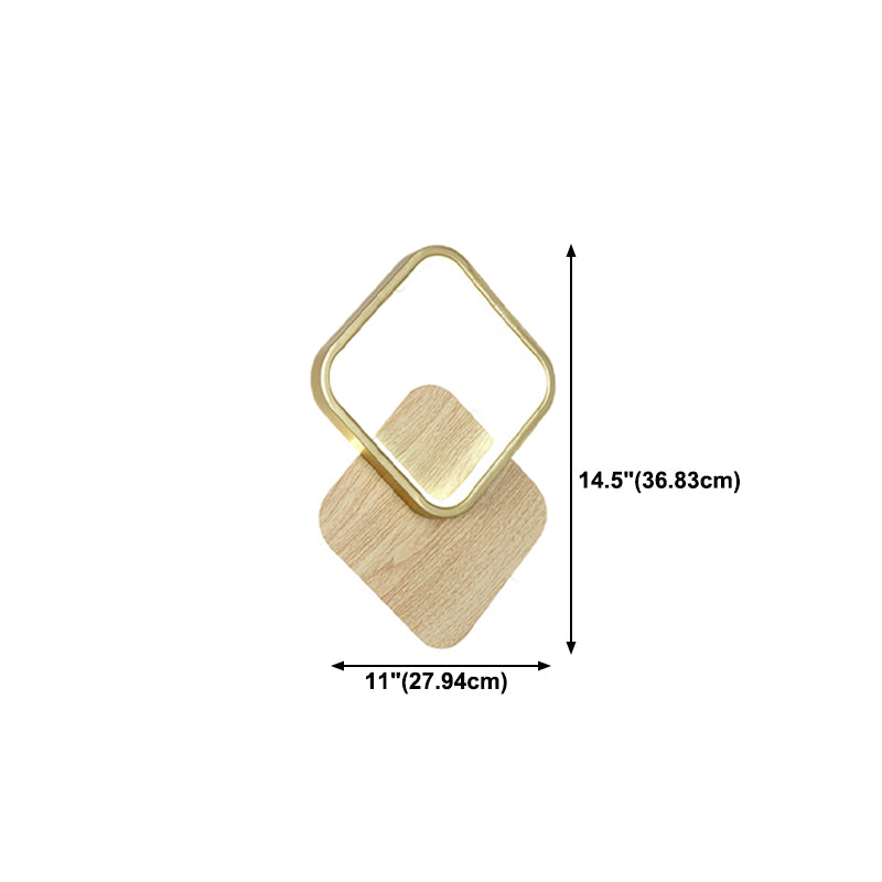 Geometric Wall Lighting Modern Style Wood Wall Lighting Ideas