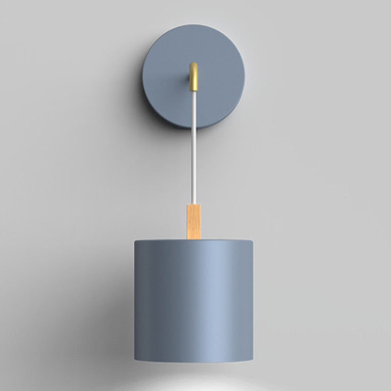 Modern Style Wall Light Fixture Creative Wooden Geometric Wall Light Sconce for Bedroom