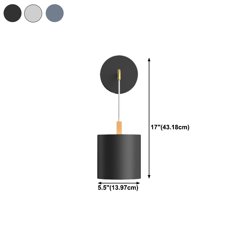 Modern Style Wall Light Fixture Creative Wooden Geometric Wall Light Sconce for Bedroom
