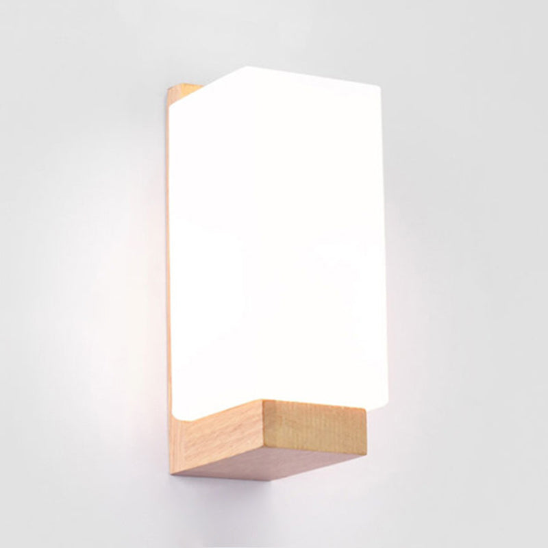 Modern Style Wooden Wall Light Fixture Creative Wall Light Sconce for Child's Room